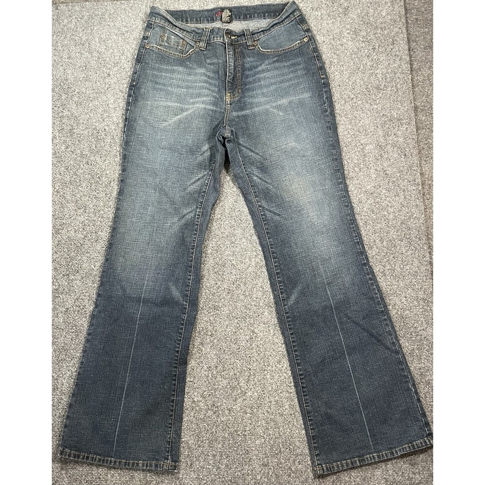 Jag Jeans Bootcut Jeans Womens 10 Blue Rhinestone Embellished Medium Wash